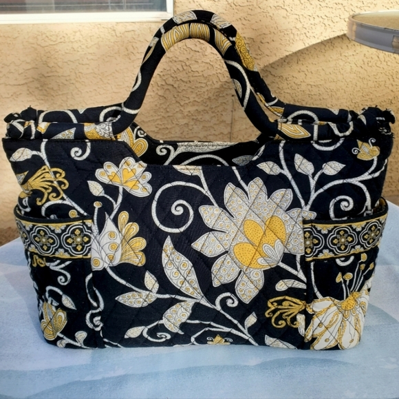 Vera Bradley Handbags - Vera Bradley Gabby Hand Tote Bag In Yellow Bird Pattern Satchel Style Like New